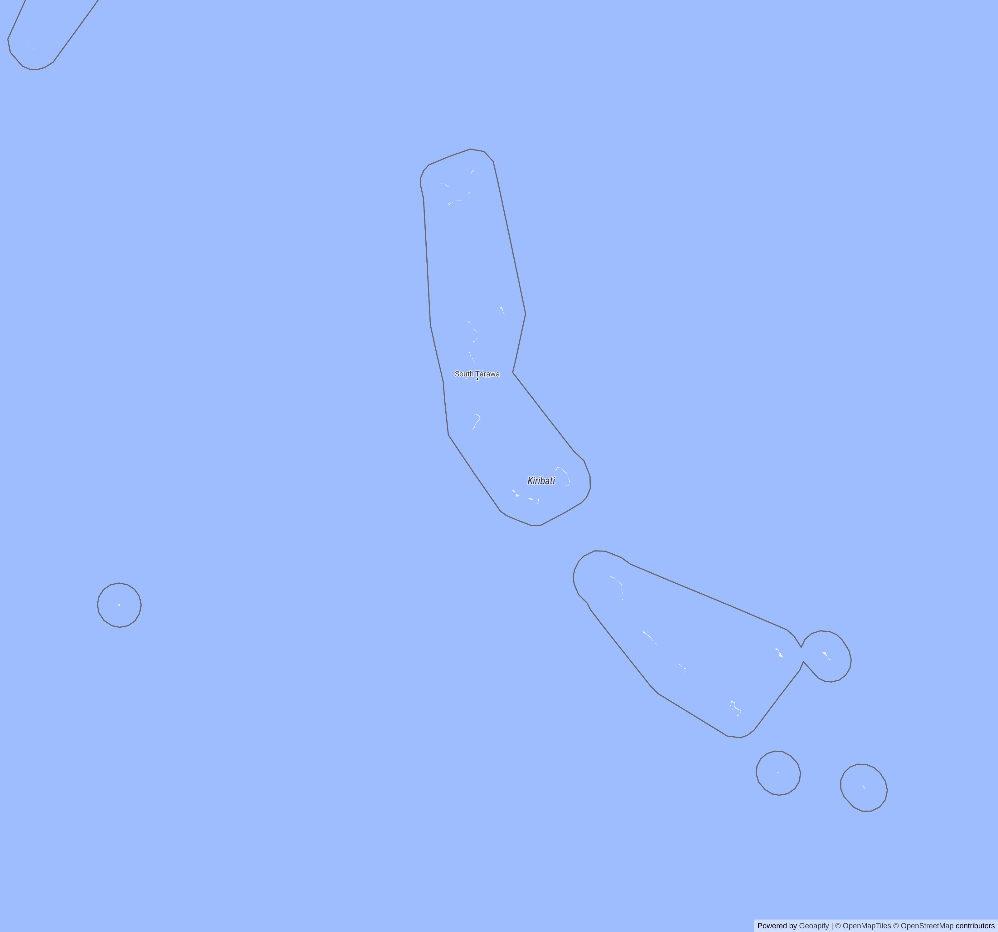 Detailed map of Kiribati