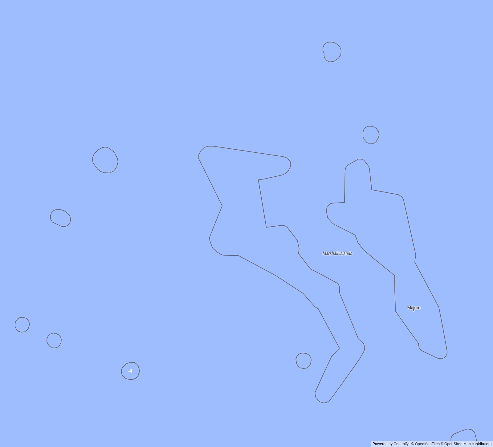 Detailed map of Marshall Islands
