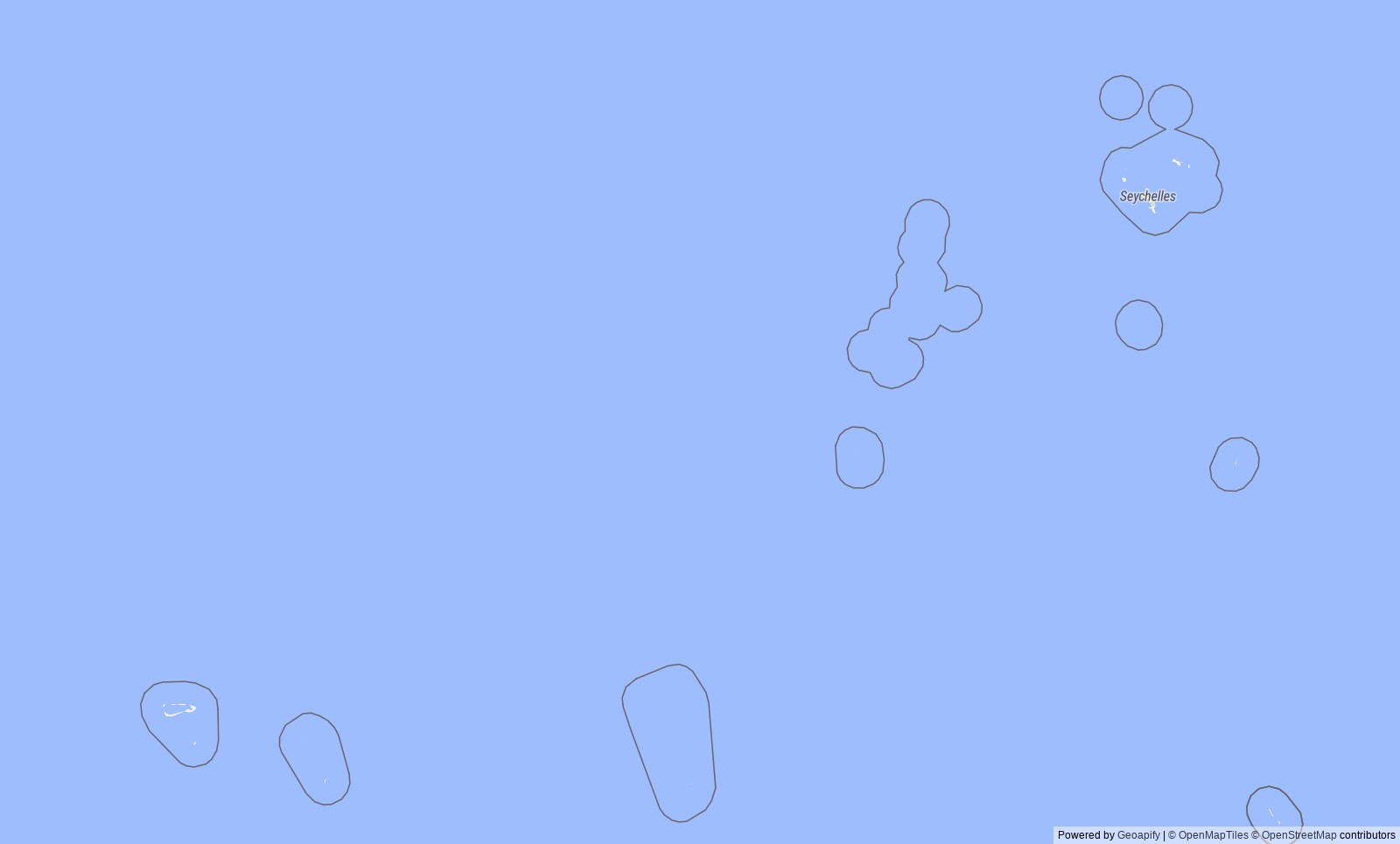 Detailed map of Seychelles
